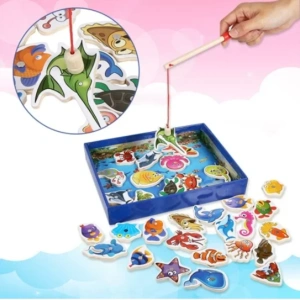Juego De Pesca Imantada con 30 Piezas Familiar
