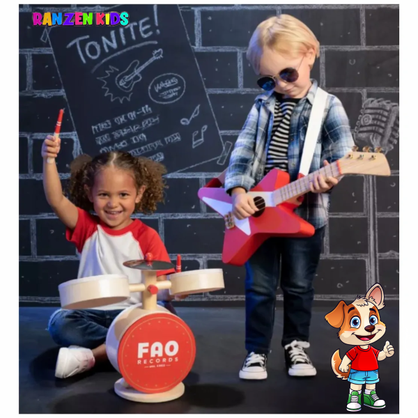 Set de Guitarra y Batería Fao Schwartz