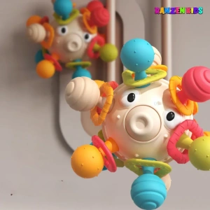 Mordillo Sonajero Pez Globo Montessori Didactico