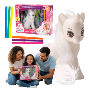 Set Unicornio Para Pintar, Lavable con accesorios - Juguete Creativo