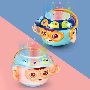 Tambor sacudible infantil con música y luces